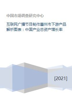 互聯網廣播節目制作惠州市下游產品解析圖表 中國產業總資產增長率